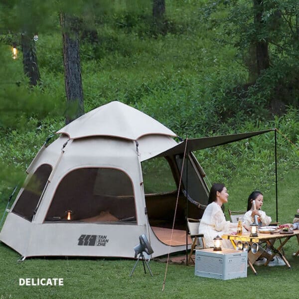 tanxianzhe Hexagon Automatic Pop-Up Family Tent TXZ-1113 detail-1