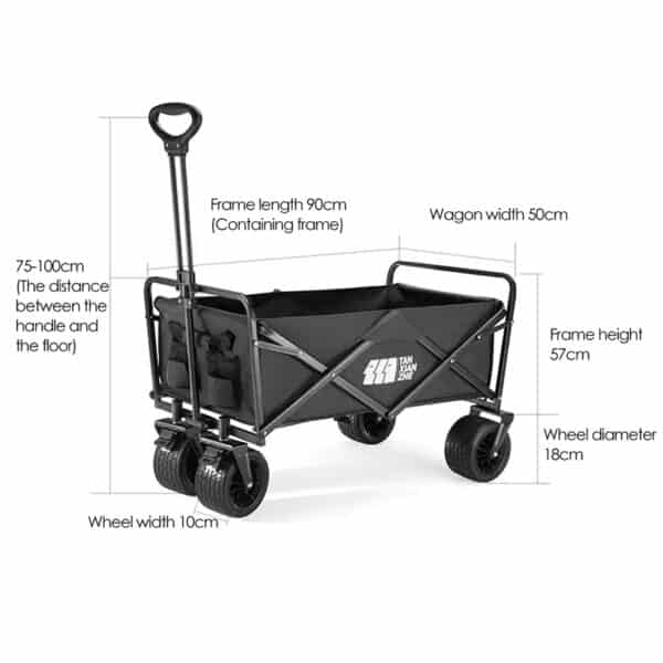 Tanxianzhe Flat Foldable Wagon With Wheel Brake TXZ-1002 detail-1