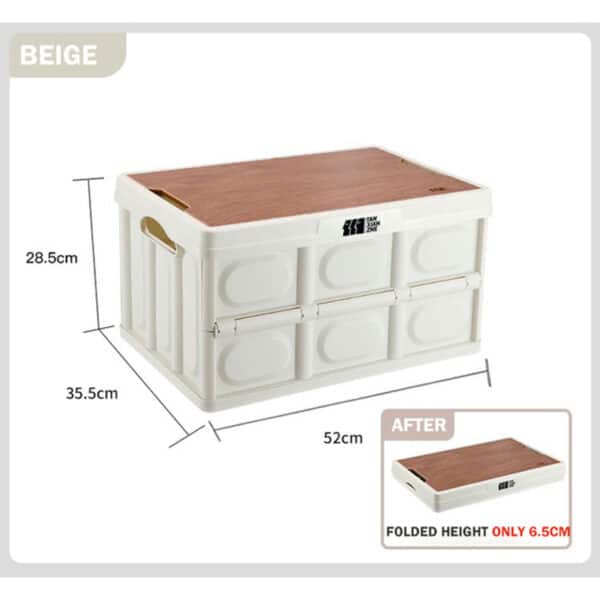 Tanxianzhe Foldable Storage Box With Wooden Lid TXZ-1404 detail-2