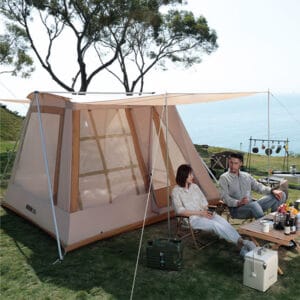 tanxianzhe A Type Four-Season Cabin Family Camping Tent with Tarp TXZ-1140 detail-1