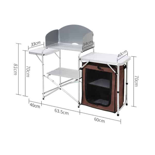 tanxianzhe Aluminum Alloy Camping Kitchen Grill Folding Table TXZ-6017 detail-1