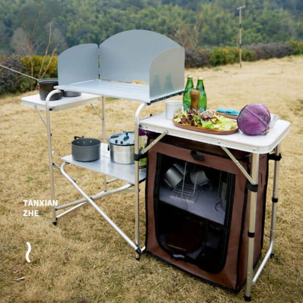 tanxianzhe Aluminum Alloy Camping Kitchen Grill Folding Table TXZ-6017 detail-4