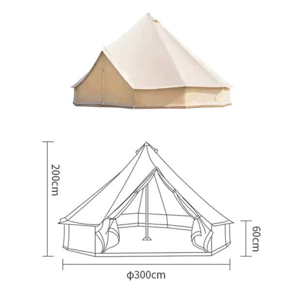 tanxianzhe Family Mongolian Glamping Yurt Tent TXZ-1160 detail-2