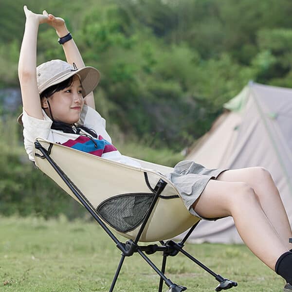 tanxianzhe Lightweight Portable Folding Moon Chair With Universal Foot Pad TXZ-0508C detail-6