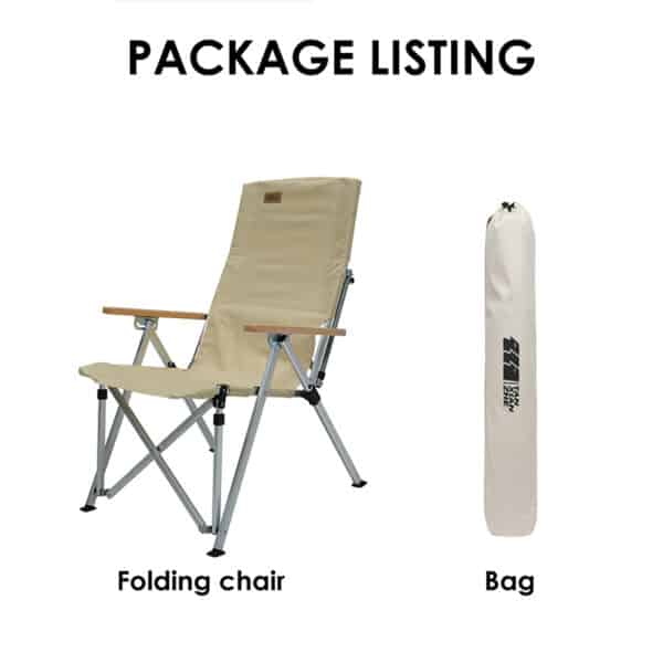 tanxianzhe Outdoor High Back Folding Chair With Wooden Armrest TXZ-0523 detail-1