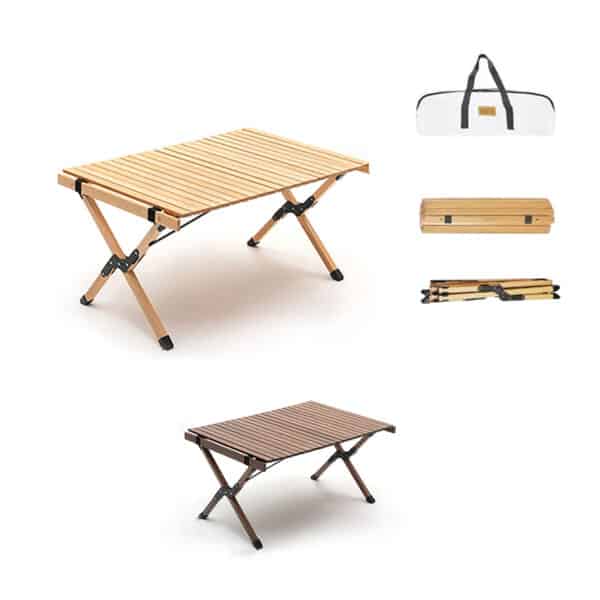 tanxianzhe Portable Egg Roll Wooden Camping Folding Table TXZ-6022 detail-1