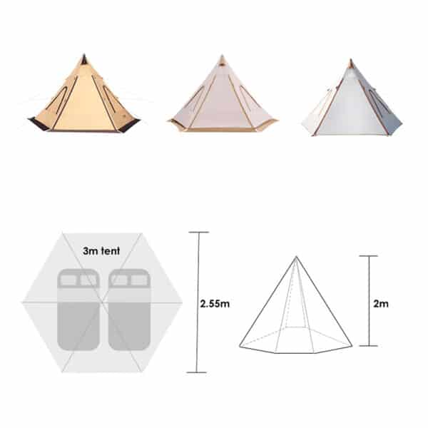 tanxianzhe Waterproof Indian Tipi Tent TXZ-1129 detail-2